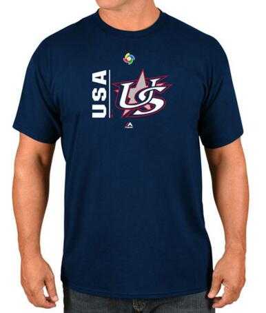 USA Baseball Majestic 2017 World Baseball Classic Authentic Collection Team Icon T-Shirt Navy,We sell and wholesale USA Baseball Majestic 2017 World Baseball Classic Authentic Collection Team Icon T-Shirt Navy on line form chian!
